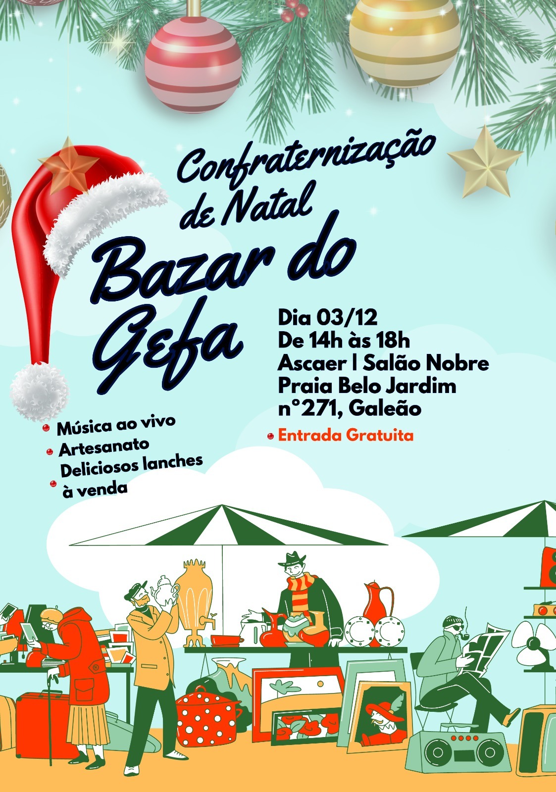 Bazar de Natal do GEFA 2023